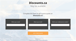 Desktop Screenshot of discounts.ca